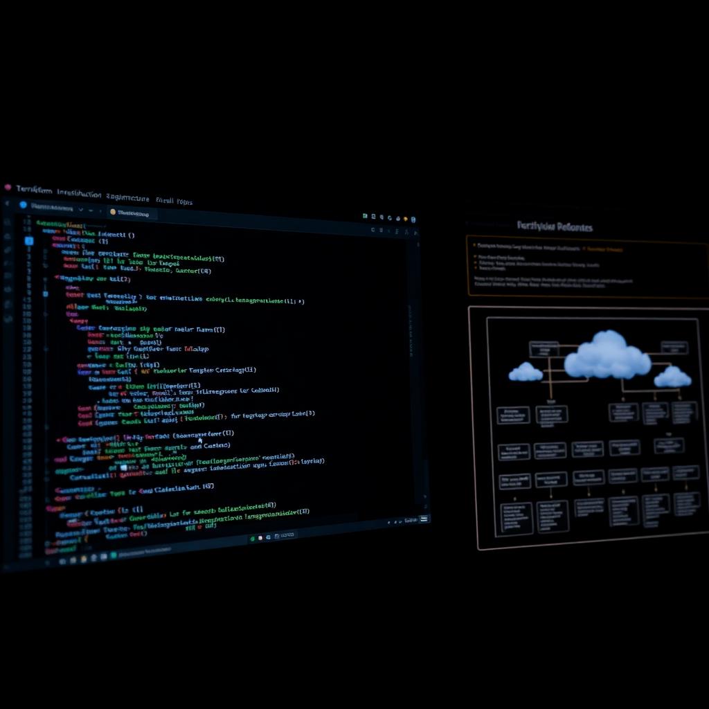 Terraform infrastructure as code editor with cloud architecture